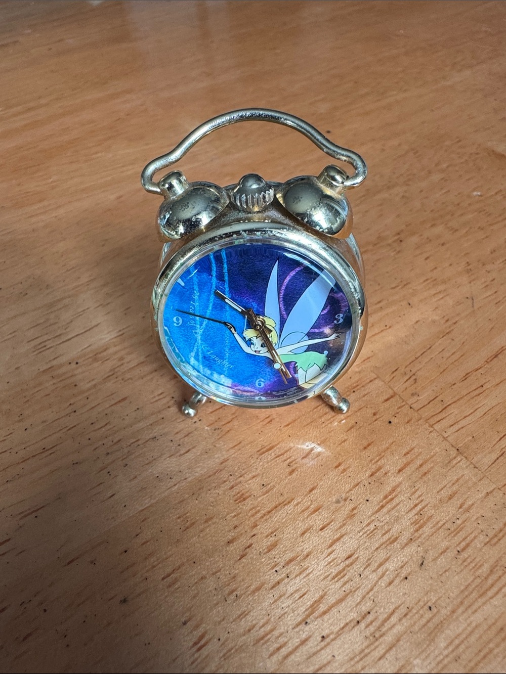 75th Anniversary Tiny Tabletop Disney Tinkerbell Clock